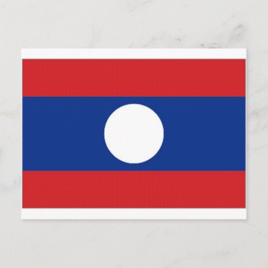 Nationale vlag van Laos Briefkaart (Voorkant)