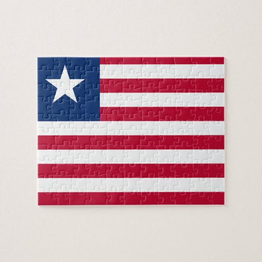 Nationale vlag van Liberia Legpuzzel (Horizontaal)