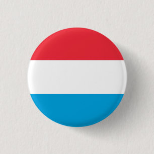 Nationale vlag van Luxemburg Ronde Button 3,2 Cm