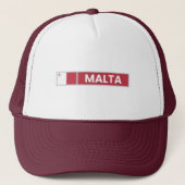 Nationale vlag van Malta Trucker Pet (Voorkant)