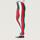 Nationale vlag van Mexico - kleuren - Verticale st Leggings (Links)