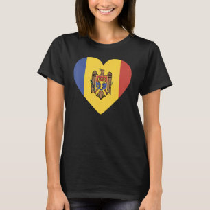 Nationale vlag van Moldavië souvenir voor mannelij T-shirt