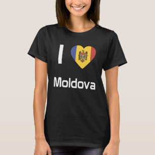 Nationale vlag van Moldavië souvenir voor mannelij T-shirt