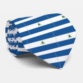 Nationale vlag van Nicaragua Stropdas (Opgerold)