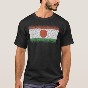 Nationale vlag van Niger souvenir voor mannen T-shirt