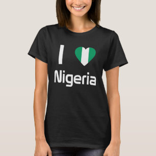 Nationale vlag van Nigeria souvenir voor mannelijk T-shirt