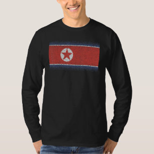 Nationale vlag van Noord-Korea souvenir voor manne T-shirt