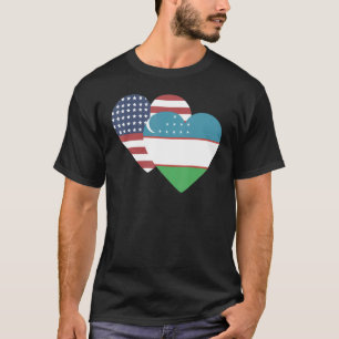 Nationale vlag van Oezbekistan souvenir voor manne T-shirt
