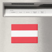 Nationale Vlag van Oostenrijk Rectangle magneet (Insitu (Vaatwasser))