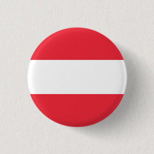 Nationale vlag van Oostenrijk Ronde Button 3,2 Cm