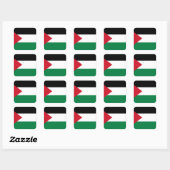 Nationale vlag van Palestina Vierkante Sticker (Vel)