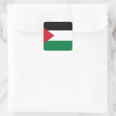 Nationale vlag van Palestina Vierkante Sticker (Tas)