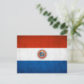 Nationale vlag van Paraguay Briefkaart (Staand voorkant)