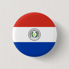 Nationale vlag van Paraguay Ronde Button 3,2 Cm