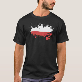 Nationale vlag van Polen souvenir voor mannen T-shirt