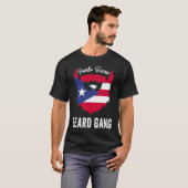 Nationale vlag van Puerto Rican Beard Gang Puerto  T-shirt (Voorkant volledig)