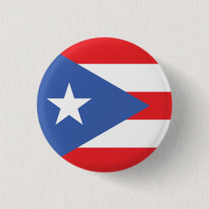 Nationale vlag van Puerto Rico Ronde Button 3,2 Cm
