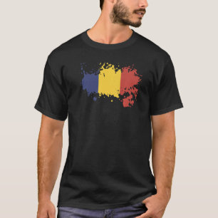 Nationale vlag van Roemenië souvenir voor mannelij T-shirt