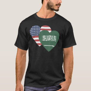 Nationale vlag van Saudi-Arabië souvenir voor mann T-shirt