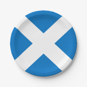 Nationale vlag van Schotland Saint Andrew's Cross Papieren Bordje