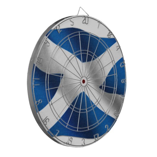 Nationale vlag van Schotland & St Andrew Patriotic Dartbord (Voorkant Links)