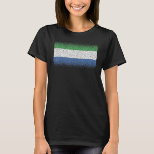 Nationale vlag van Sierra Leone souvenir voor mann T-shirt