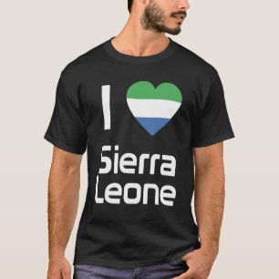 Nationale vlag van Sierra Leone souvenir voor mann T-shirt