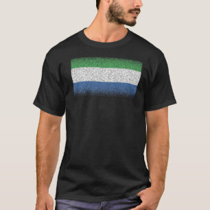 Nationale vlag van Sierra Leone souvenir voor mann T-shirt