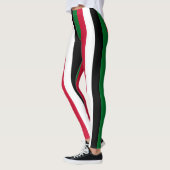 Nationale vlag van Soedan - Verticaal gestreept Leggings (Links)