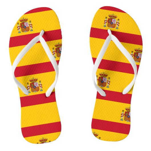 Nationale vlag van Spanje Teenslippers (Voetbed)