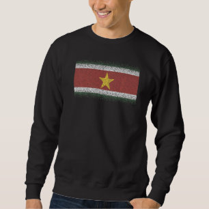Nationale vlag van Surinaamsouvenir voor mannen Trui