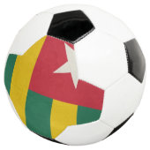 Nationale vlag van Togo Voetbal (Drie kwart)