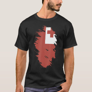 Nationale vlag van Tonga souvenir voor mannen T-shirt