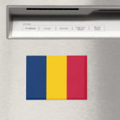 Nationale vlag van Tsjaad Rectangle Magnet Magneet (Insitu (Vaatwasser))