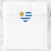 Nationale vlag van Uruguay Hart Sticker (Tas)