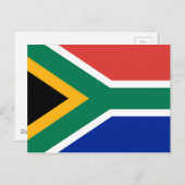 Nationale vlag van Zuid-Afrika - authentieke versi Briefkaart (Voorkant / Achterkant)