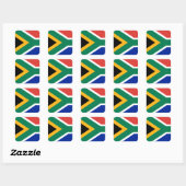 Nationale vlag van Zuid-Afrika - Authentieke versi Vierkante Sticker (Vel)