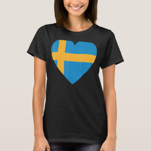 Nationale vlag van Zweden souvenir voor mannen 2 T-shirt