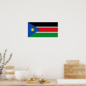 Nationale vlag Zuid-Sudan Poster (Keuken)