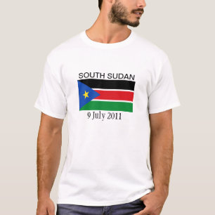 Nationale vlag Zuid-Sudan T-shirt