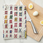  nationale vlaggen Grafiek 1863 Theedoek (Quarter Fold)