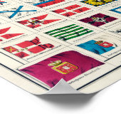  nationale vlaggen poster (Hoek)