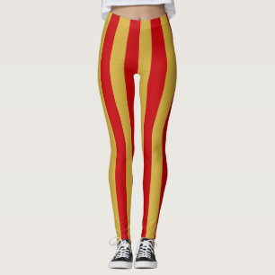 Nationale vlaggenkleuren van Montenegro Verticaal  Leggings