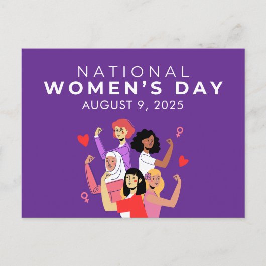 Nationale Vrouwendag Briefkaart (Voorkant)