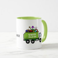 Nationale vuilniswagen Man Dag koffie Mok vuilnis