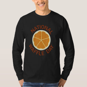 Nationale Waffle Dag 24 augustus Internationale Ma T-shirt