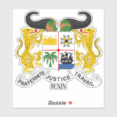 Nationale wapenschild Benin Sticker (Vel)