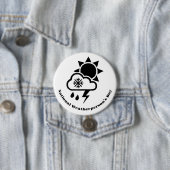 Nationale Weathermans Day Button met symbolen (In situ)