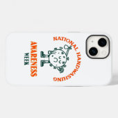 Nationale week van de Bewustmaking van de Handwas Case-Mate iPhone Case (Achterkant (horizontaal))