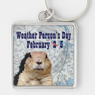 Nationale Weer Dag 5 Februari Sleutelhanger